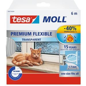 Tesa Tochtband Premium Flexible Transparant 6m