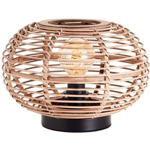 Brilliant Tafellamp Woodball Rotan ⌀32cm E27 | Tafellampen