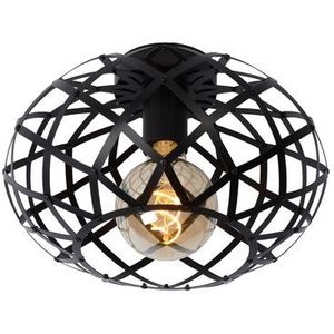 Lucide Plafondlamp Wolfram Zwart Ø30cm E27