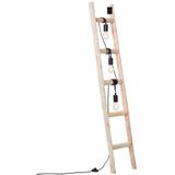 Brilliant Tafellamp Ladder Hout Zwart 3xe27 | Vloerlampen