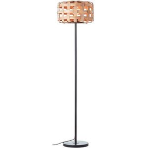 Brilliant Vloerlamp Woodline Natuur ⌀36cm E27 | Vloerlampen