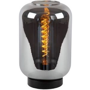 Lucide Tafellamp Joanet Gerookt Glas ⌀22cm E27 | Tafellampen