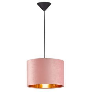 Fischer & Honsel Hanglamp Aura Roze Fluweel ⌀30cm E27 40w | Hanglampen