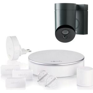 Somfy Draadloos Alarmsysteem Home Alarm + Outdoor Bewakingscamera Zwart