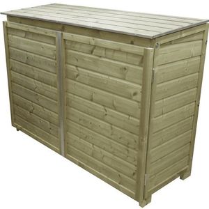 Lutrabox afvalcontainerkast 3 containers 187x90x125cm