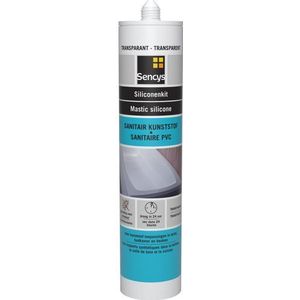 Sencys Siliconenkit Sanitair Acrylbad Transparant 310ml | Tape & lijm