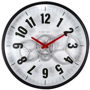 Nextime Wandklok Ø36cm Gear Clock Wit Metaal/glas