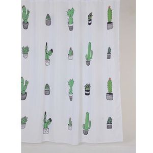 Allibert Douchegordijn Cactus Polyester 180x200cm | Douche