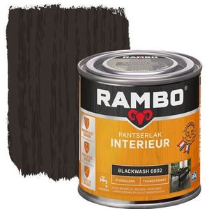 Rambo Pantserlak Interieur Transparant Zijdeglans 0802 Blackwash -,25 Ltr