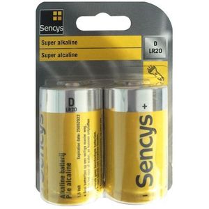 Sencys Super Alkaline Batterij D/lr20 2 Stuks
