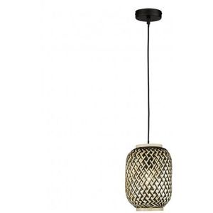 Fischer & Honsel Hanglamp Hummel Zwart Natuur ⌀17cm E27 | Hanglampen