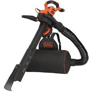 Black+decker Elektrische Bladzuiger/bladblazer Beblv300-qs 3000w - 72l Rugopvangzak - Hark