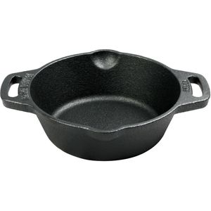 Valhal Outdoor Skillet / koekepan 15cm - gietijzer - twee handvatten - schenktuiten VH15H