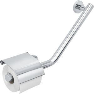 Tiger Boston - Comfort & Safety Wandbeugel met wc rolhouder met klep - Rechts - RVS gepolijst