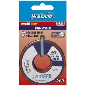 Welco - Zachtsoldeer - Sanitair - 97% Tin - 250 Gr