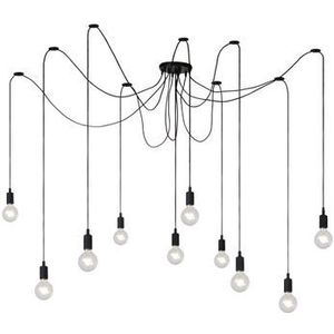 Lucide Hanglamp Fix Multiple Zwart ⌀150cm 10xe27