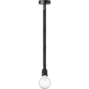 Home Sweet Home Hanglamp Leonardo Zwart Touw E27