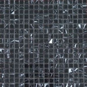 Mozaïektegel Marquina - Natuursteen - Zwart - 30,5x30,5cm - 1 Stuk | Mozaïektegels