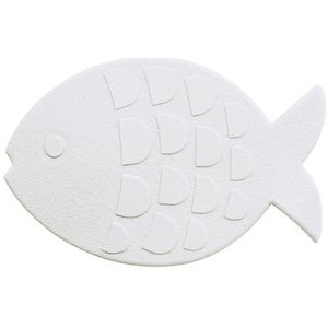 Spirella Mini Antislipmat Globefish 5 Stuks Wit
