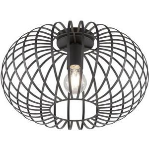 Fischer & Honsel Plafondlamp Mocca Zwart ⌀40cm E27 60w | Plafondlampen