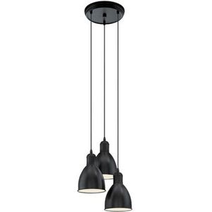 Eglo Hanglamp Priddy Zwart 60w | Hanglampen
