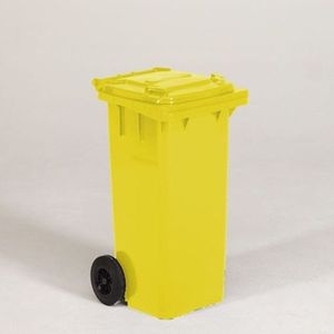 Engels Container Geel 120l | Prullenbakken & vuilniszakken