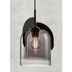 Nordlux Hanglamp Boshi Gerookt Glas ⌀19cm E27 | Hanglampen