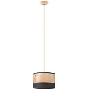 Home Sweet Home Hanglamp Ratan/weave Linnen Zwart E27 ⌀33cm | Hanglampen