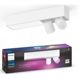 Philips Hue Centris opbouwspot White & Color 2-lichts Wit - rechthoekig