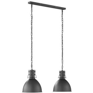 Fischer & Honsel Hanglamp Zwart London 2xe27 40w | Hanglampen