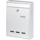 Burg-Wächter - Keulen 872 W - Brievenbus - Wit - Verzinkt Staal, A4 Inwerpformaat, Made in Germany