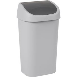 Curver Vuilnisbak Mistral Swing Recycled Pvc Lichtgrijs 50l