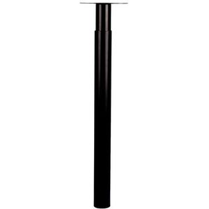 Duraline Meubelpoot Verstelbaar Staal 5,6x70-110cm Zwart | Meubelpoten