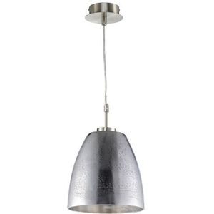 Fischer & Honsel Hanglamp Cannes Metaal Nikkel Geborsteld E27 | Hanglampen