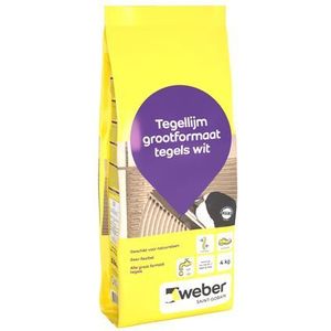 Weber Tegellijm Grootformaat Tegels (s1) 4kg | Tegellijm