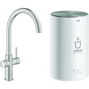 Grohe Kokendwaterkraan Red Duo Supersteel En M-size Boiler