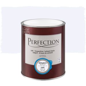 Perfection Lak Ultradekkend Zijdeglans Terpentine Basis Signaal Wit Ral 9003 750ml