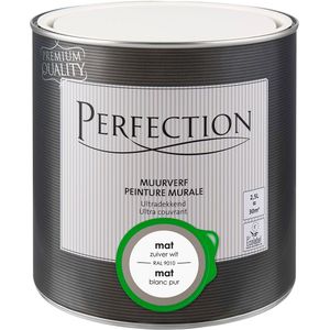 PerfectionLak Ultradekkend Mat Zuiver Wit Ral 9010 2,5l