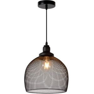 Lucide Hanglamp Mesh Zwart ⌀28cm E27 | Hanglampen
