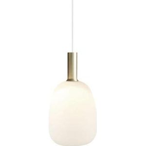 Nordlux Hanglamp Alton Opaal Messing Ø23cm E27 | Hanglampen