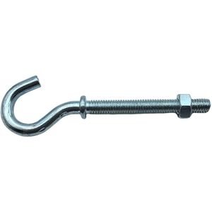 Sencys Schroefhaak + Moer M6x50mm Gegalvaniseerd Per 2 | Duimen, haken & ogen