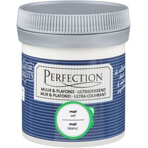 Perfection Verf Tester Muur & Plafond Ultradekkend Mat Wit 75ml