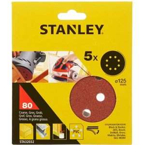 Stanley Schuurschijf Sta32032-xj 125mm K80 5 Stuks