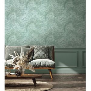 Noordwand - Textura - Vliesbehang - Groen - 0.53 cm x 10.05 m