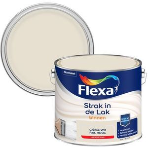 Flexa Strak In De Lak Hoogglans Crème Wit Ral9001 2,5l