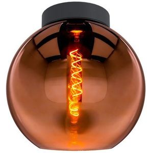 Eglo Plafondlamp Cesenatico Glas Koper ⌀25cm E27