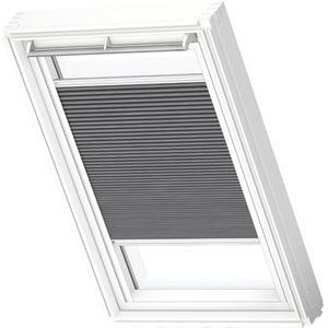 Velux Manueel Verduisterend Plisségordijn Fhc S06 1170swl Donkertaupe White Line | Raamdecoratie