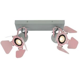 Lucide Spot Kinderkamer Picto Roze 2xgu10 | Spots