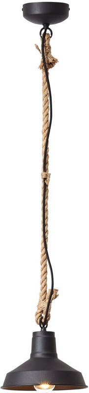 Brilliant Hanglamp Hank Zwart ⌀24cm E27