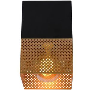 Lucide Plafondlamp Renate Zwart Messing E27 | Plafondlampen
